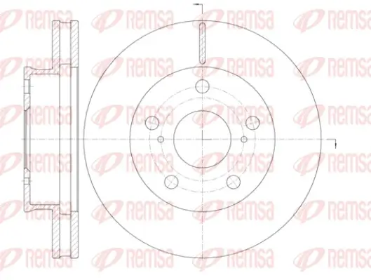 Bremsscheibe Vorderachse REMSA 61421.10