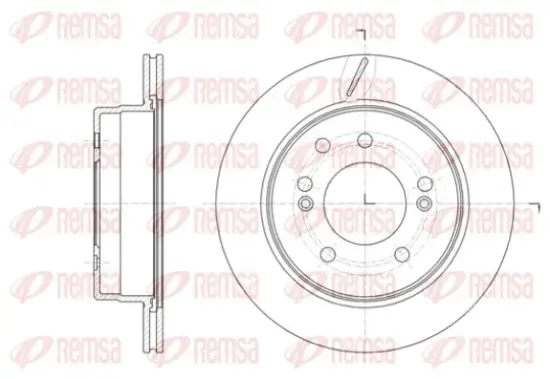 Bremsscheibe Hinterachse REMSA 61413.10 Bild Bremsscheibe Hinterachse REMSA 61413.10