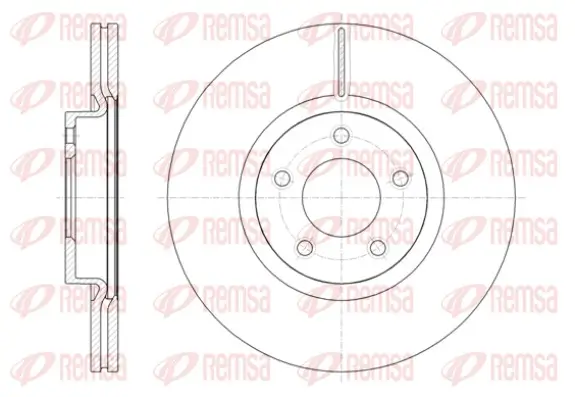 Bremsscheibe Vorderachse REMSA 61403.10