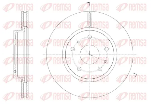 Bremsscheibe Vorderachse REMSA 61423.10