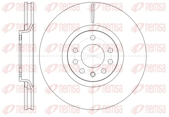 Bremsscheibe Vorderachse REMSA 61488.10