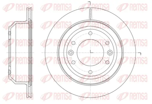 Bremsscheibe Hinterachse REMSA 61397.10