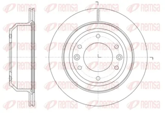 Bremsscheibe Hinterachse REMSA 61397.10 Bild Bremsscheibe Hinterachse REMSA 61397.10