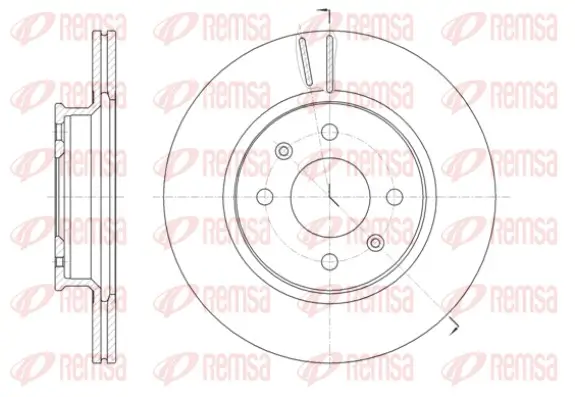 Bremsscheibe Vorderachse REMSA 61424.10