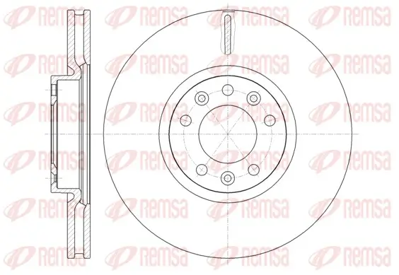 Bremsscheibe Vorderachse REMSA 61472.10