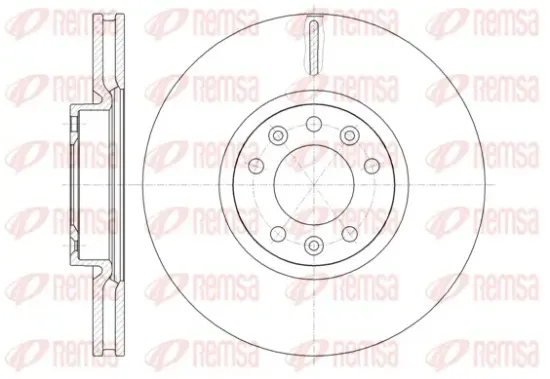 Bremsscheibe Vorderachse REMSA 61472.10 Bild Bremsscheibe Vorderachse REMSA 61472.10