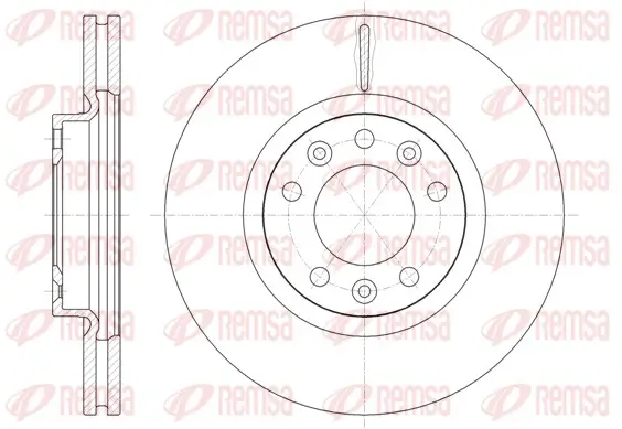 Bremsscheibe Vorderachse REMSA 61471.10