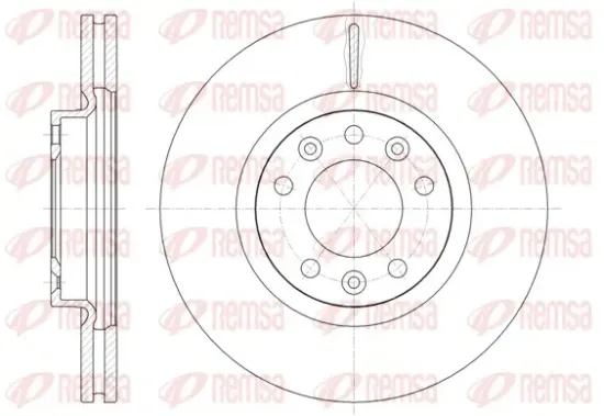 Bremsscheibe Vorderachse REMSA 61471.10 Bild Bremsscheibe Vorderachse REMSA 61471.10
