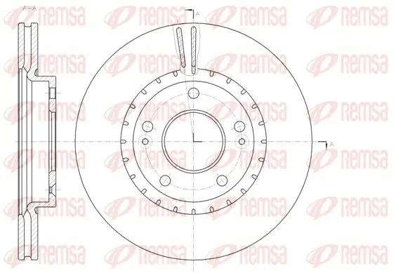Bremsscheibe Vorderachse REMSA 61434.10