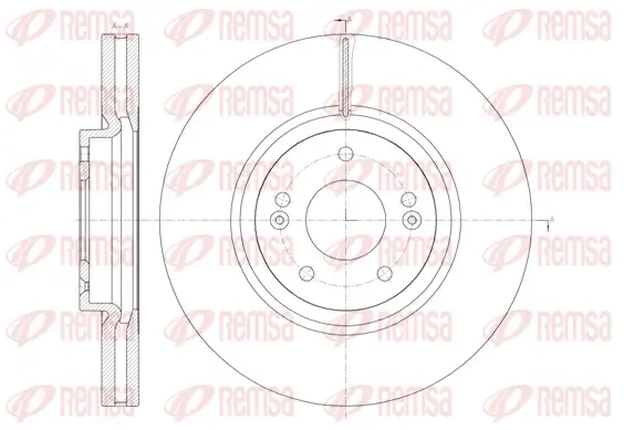 Bremsscheibe Vorderachse REMSA 61462.10