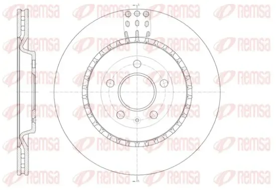 Bremsscheibe Hinterachse REMSA 61492.10 Bild Bremsscheibe Hinterachse REMSA 61492.10