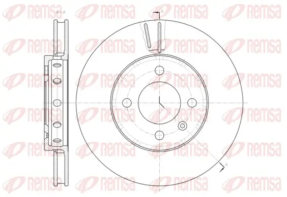 Bremsscheibe Vorderachse REMSA 61484.10