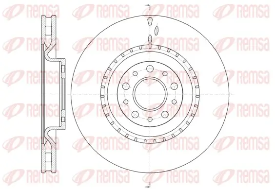 Bremsscheibe Vorderachse REMSA 61458.10