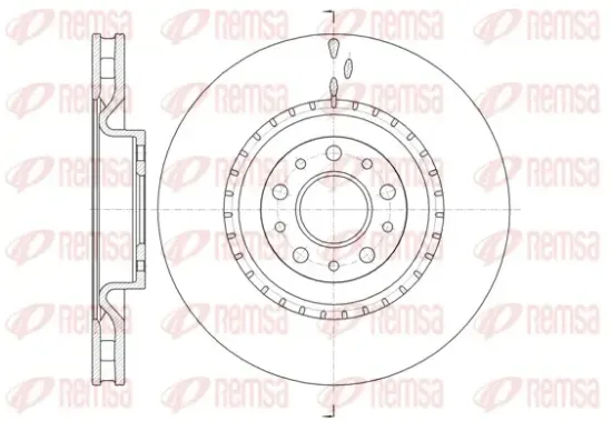 Bremsscheibe Vorderachse REMSA 61458.10 Bild Bremsscheibe Vorderachse REMSA 61458.10