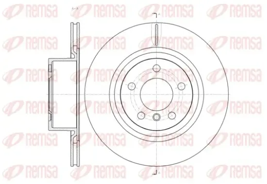 Bremsscheibe Hinterachse REMSA 61455.10 Bild Bremsscheibe Hinterachse REMSA 61455.10