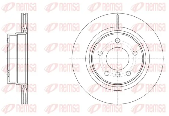 Bremsscheibe Hinterachse REMSA 61495.10
