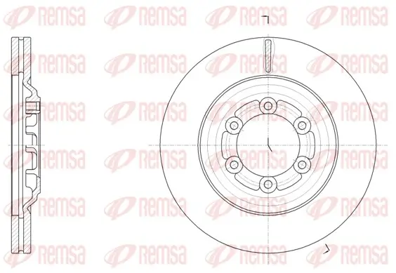 Bremsscheibe Vorderachse REMSA 61510.10