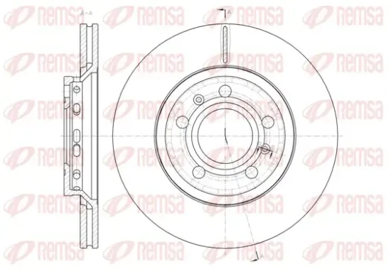 Bremsscheibe Hinterachse REMSA 61447.10 Bild Bremsscheibe Hinterachse REMSA 61447.10