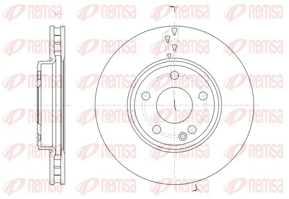 Bremsscheibe Vorderachse REMSA 61522.10