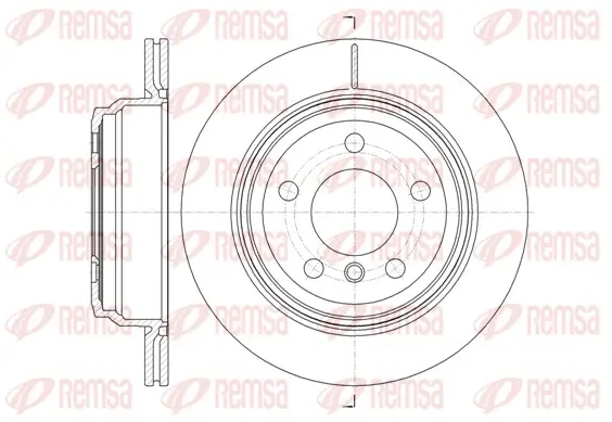 Bremsscheibe Hinterachse REMSA 61453.10