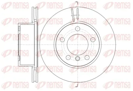 Bremsscheibe Vorderachse REMSA 61448.10 Bild Bremsscheibe Vorderachse REMSA 61448.10