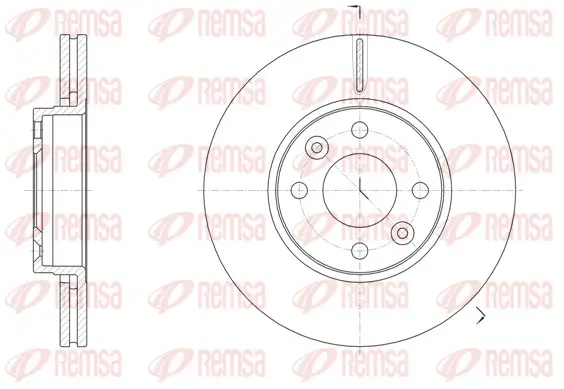 Bremsscheibe Vorderachse REMSA 61474.10