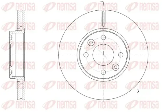 Bremsscheibe Vorderachse REMSA 61474.10 Bild Bremsscheibe Vorderachse REMSA 61474.10