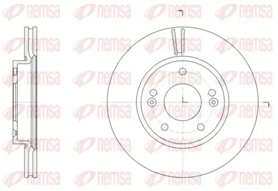 Bremsscheibe Vorderachse REMSA 61507.10 Bild Bremsscheibe Vorderachse REMSA 61507.10