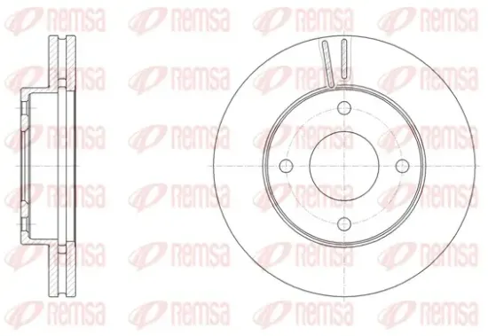 Bremsscheibe Vorderachse REMSA 61532.10 Bild Bremsscheibe Vorderachse REMSA 61532.10