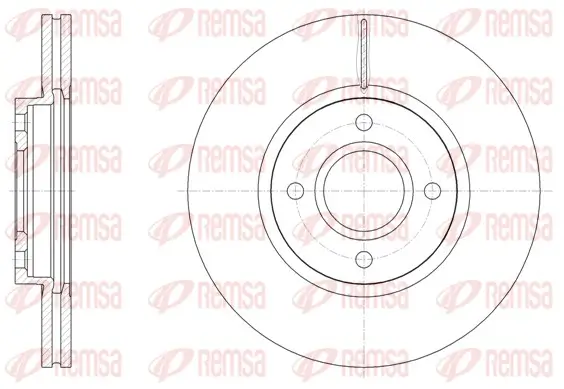 Bremsscheibe Vorderachse REMSA 61502.10