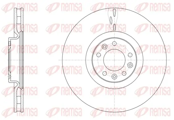 Bremsscheibe Vorderachse REMSA 61498.10