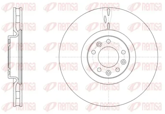 Bremsscheibe Vorderachse REMSA 61498.10 Bild Bremsscheibe Vorderachse REMSA 61498.10