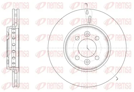 Bremsscheibe Vorderachse REMSA 61499.10 Bild Bremsscheibe Vorderachse REMSA 61499.10