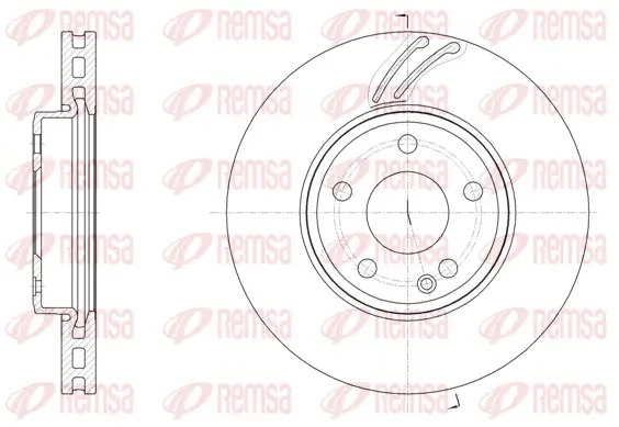 Bremsscheibe Vorderachse REMSA 61527.10