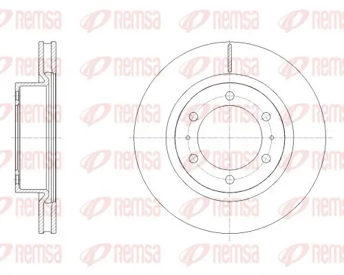 Bremsscheibe Vorderachse REMSA 62527.10