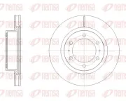 Bremsscheibe Vorderachse REMSA 62527.10