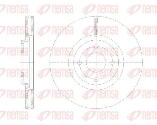 Bremsscheibe Vorderachse REMSA 62531.10