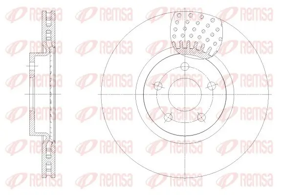 Bremsscheibe Vorderachse REMSA 62549.10