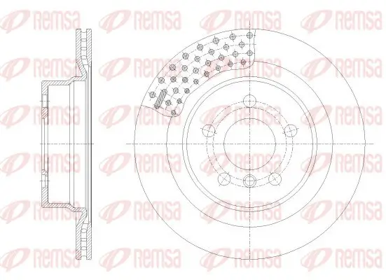 Bremsscheibe Hinterachse REMSA 62551.10