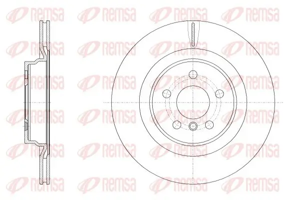 Bremsscheibe Hinterachse REMSA 62553.10