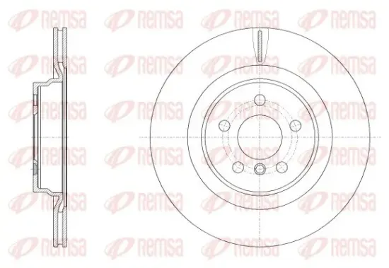 Bremsscheibe Hinterachse REMSA 62553.10 Bild Bremsscheibe Hinterachse REMSA 62553.10