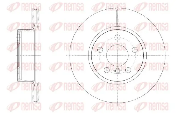 Bremsscheibe Vorderachse REMSA 62554.10