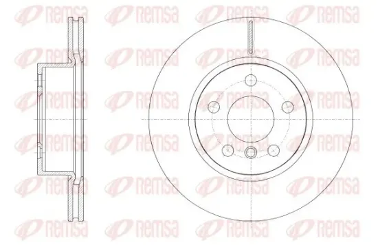 Bremsscheibe Vorderachse REMSA 62554.10 Bild Bremsscheibe Vorderachse REMSA 62554.10
