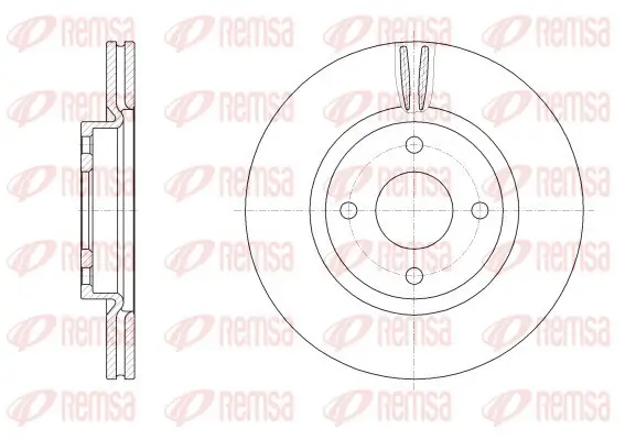 Bremsscheibe Vorderachse REMSA 62555.10