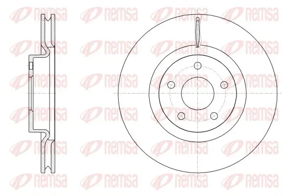 Bremsscheibe Vorderachse REMSA 62556.10