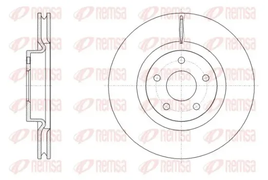 Bremsscheibe Vorderachse REMSA 62556.10 Bild Bremsscheibe Vorderachse REMSA 62556.10
