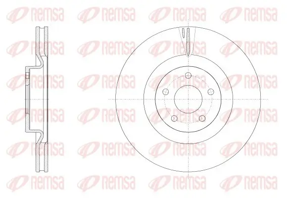 Bremsscheibe Vorderachse REMSA 62558.10