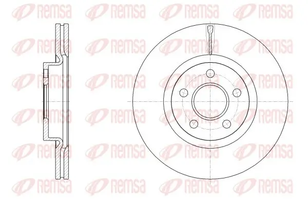 Bremsscheibe Vorderachse REMSA 62561.10