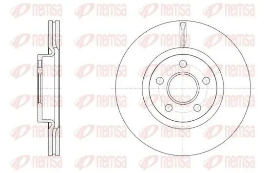 Bremsscheibe Vorderachse REMSA 62561.10 Bild Bremsscheibe Vorderachse REMSA 62561.10