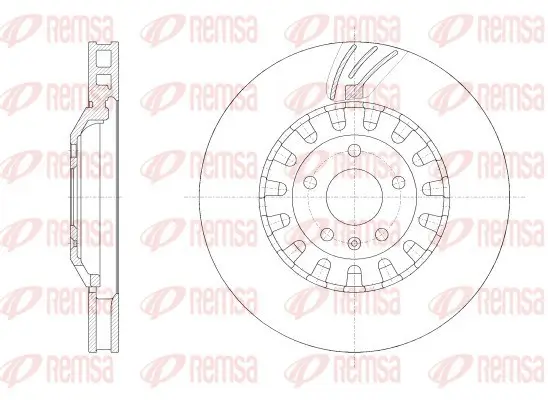 Bremsscheibe Vorderachse REMSA 62562.10